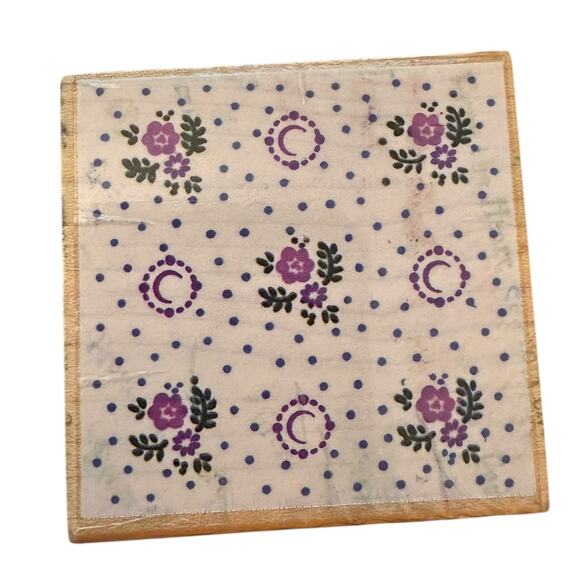 Stampendous Fun Stamps Multi Dots & Flowers F029 Petite Floral Rubber Stamp - Picture 1 of 3